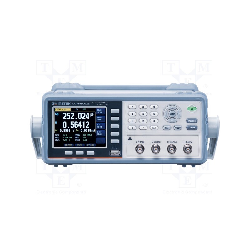 1 pcs x GW INSTEK - LCR-6002 - LCR meter, LCD 3,5', 1E-05÷99.999MΩ, 1E-05pF÷9999.99mF, LCR-6000