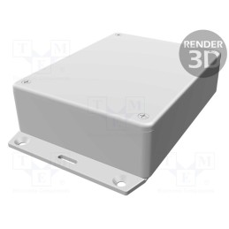 1 pcs x HAMMOND - 1591GF2SGY - Enclosure: multipurpose, X: 94mm, Y: 121mm, Z: 35mm, 1591, ABS, grey