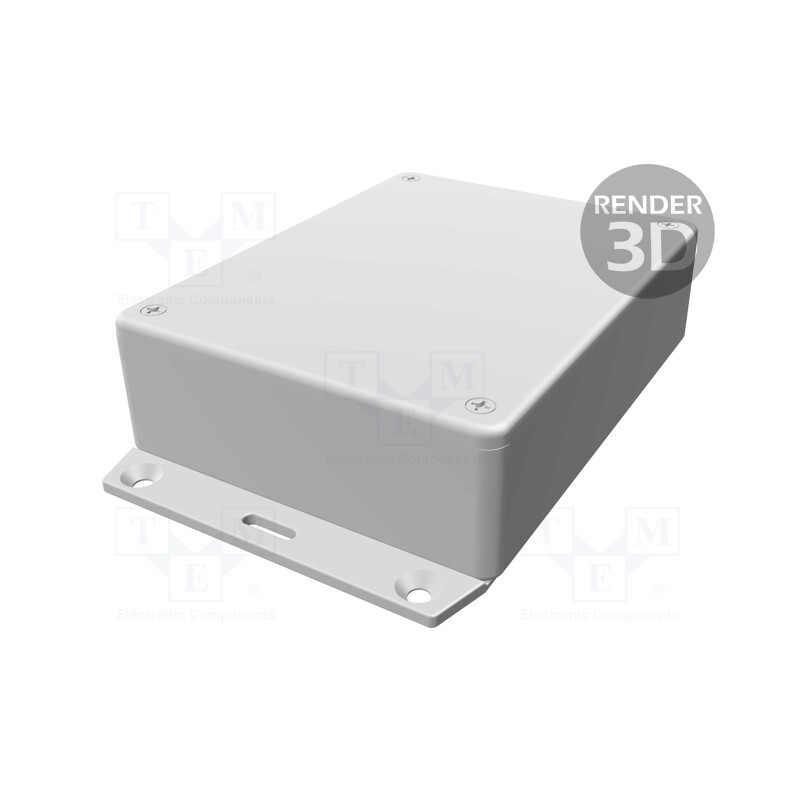1 pcs x HAMMOND - 1591GF2SBK - Enclosure: multipurpose, X: 94mm, Y: 121mm, Z: 35mm, 1591, ABS, black