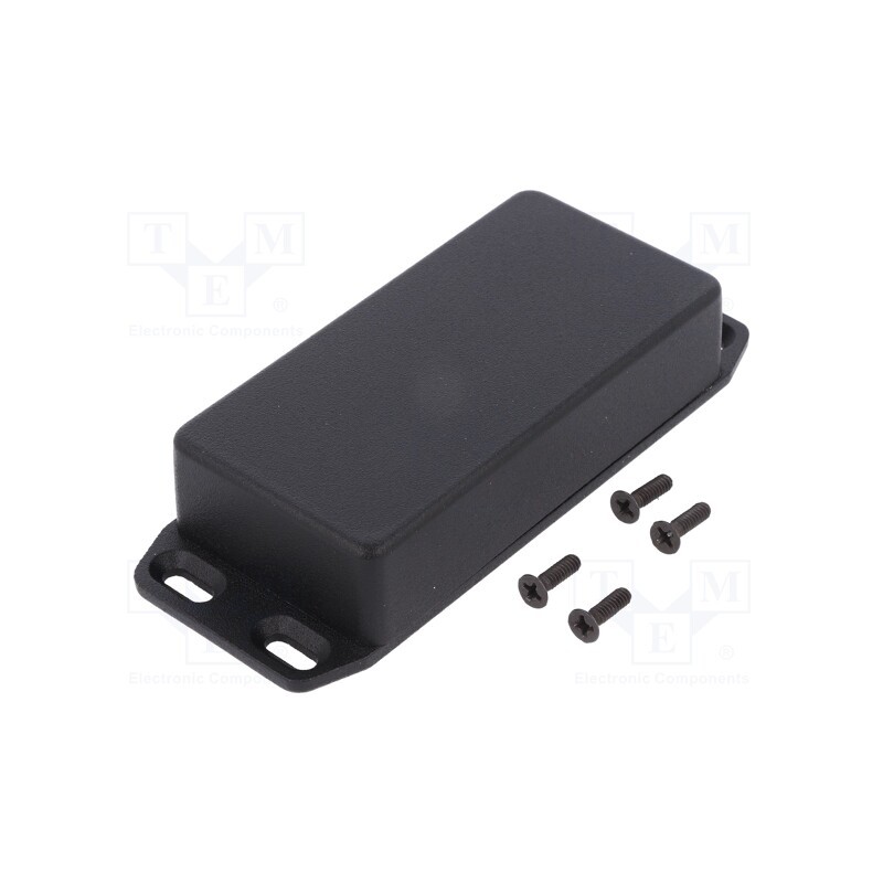 1 pcs x HAMMOND - 1590GFLBK -AS - Enclosure: multipurpose, X: 50mm, Y: 100mm, Z: 25mm, 1590, aluminium