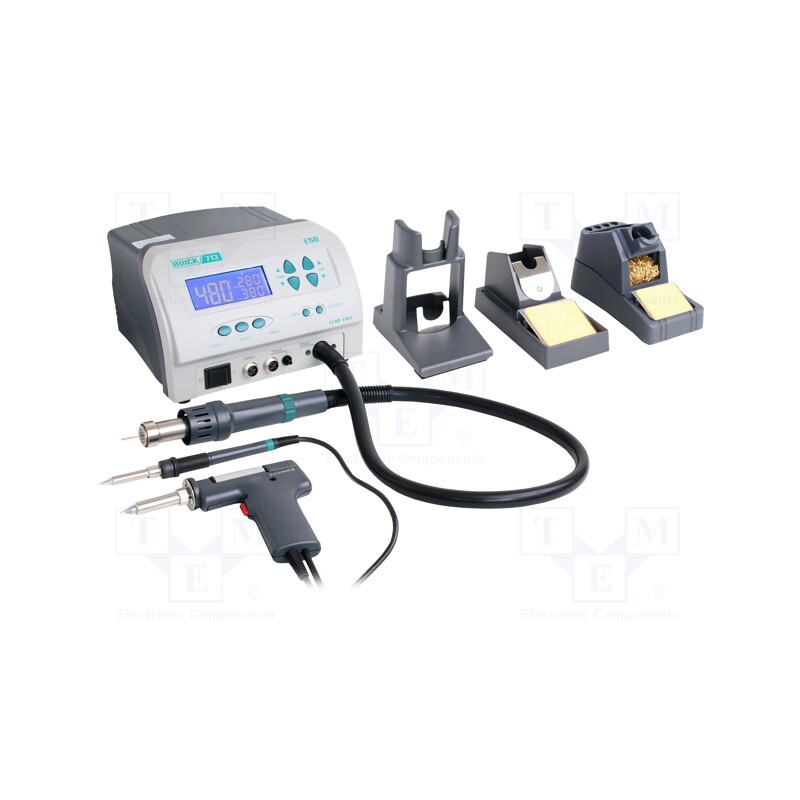 1 pcs x QUICK - QUICK 713 - Device: service station, 230VAC, Plug: EU, Display: LCD, ESD