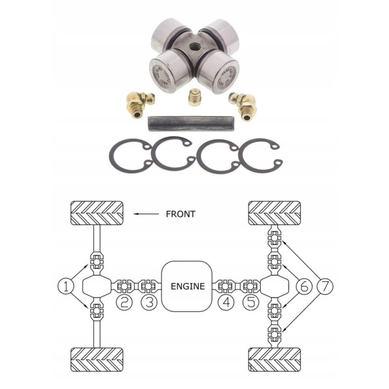 Cross shaft Polaris Sportsman 850 1000 XP Touring