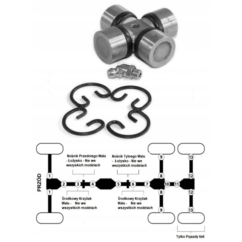 Shaft crosshead Polaris Xplorer 300 455 diesel boss