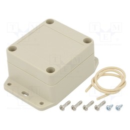 1 pcs x HAMMOND - RP1025BF - Enclosure: multipurpose, X: 60mm, Y: 65mm, Z: 40mm, with fixing lugs