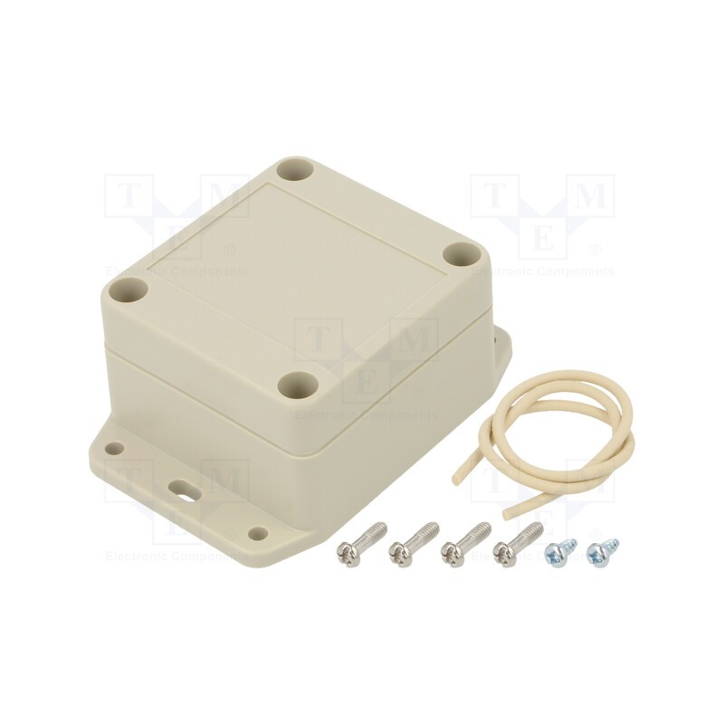 1 pcs x HAMMOND - RP1025BF - Enclosure: multipurpose, X: 60mm, Y: 65mm, Z: 40mm, with fixing lugs