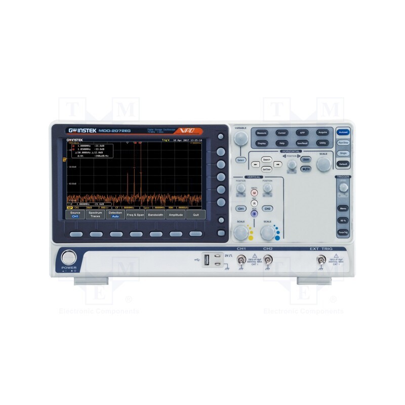 1 pcs x GW INSTEK - MDO-2102EG - Oscilloscope: digital, MDO, Ch: 2, 100MHz, 1Gsps (in real time)