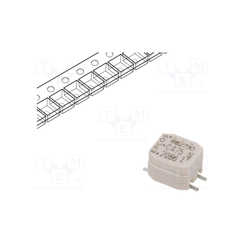 1 pcs x EPCOS - B82790C0475N265 - Inductor: common mode, SMD, 4.7mH, 200mA, 510mΩ, ±30%, 7.1x6x5.2mm