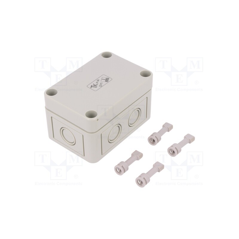 1 pcs x SPELSBERG - 10540201 - Enclosure: multipurpose, X: 65mm, Y: 94mm, Z: 57mm, TK PS, grey, IP66