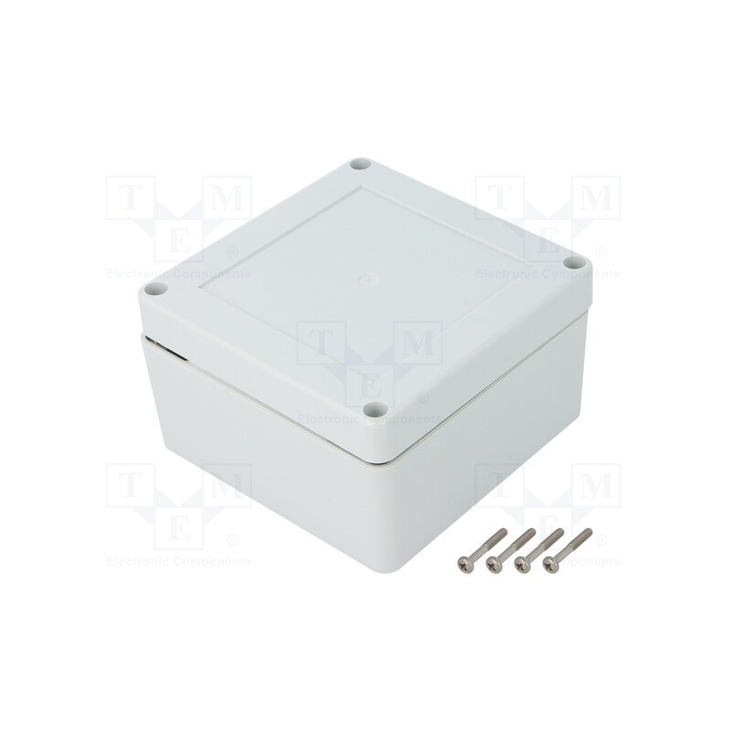 1 pcs x KRADEX - ZP105.105.60SJ TM PC - Enclosure: multipurpose, X: 105mm, Y: 105mm, Z: 60mm, ZP, light grey