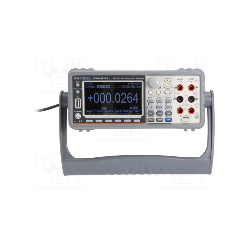 1 pcs x GW INSTEK - GDM-9061 - Benchtop multimeter, colour,LCD TFT 4,3', 480x272, VAC: 1÷750V