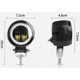 Halogen daytime LED quad rings reflector lamp 6D