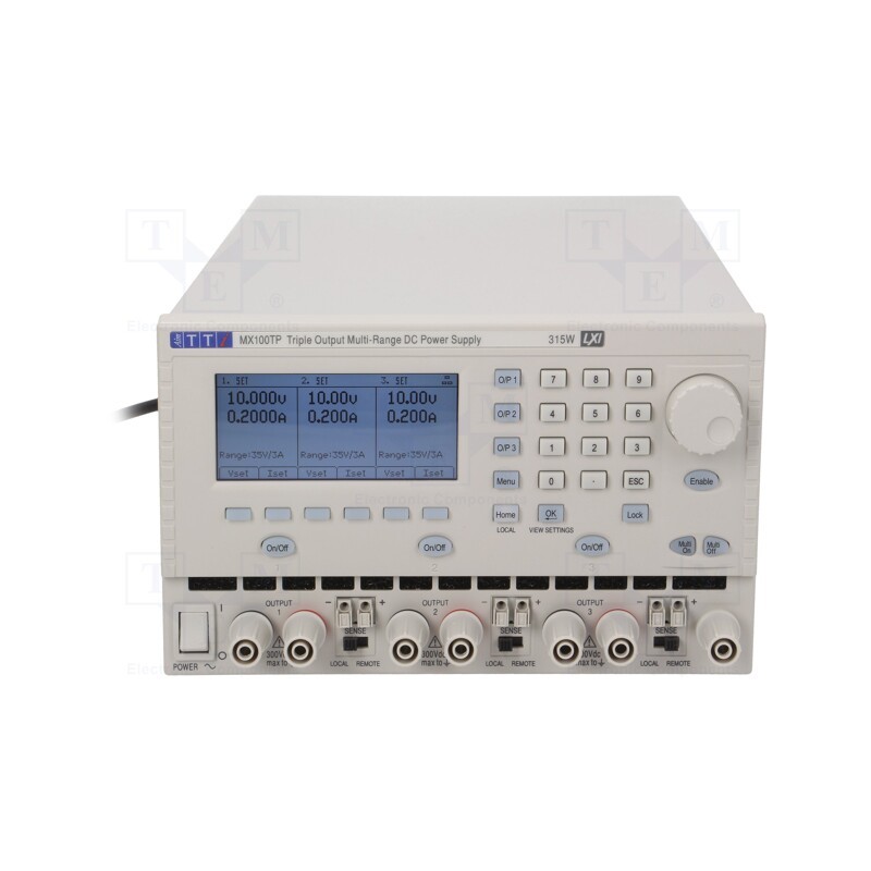 1 pcs x AIM-TTI - MX100TP - Power supply: programmable laboratory, Ch: 3, 0÷35VDC, 0÷6A, 0÷3A