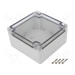 1 pcs x KRADEX - ZP120.120.60SJP TM ABS-PC - Enclosure: multipurpose, X: 120mm, Y: 120mm, Z: 60mm, ZP, ABS, IK07