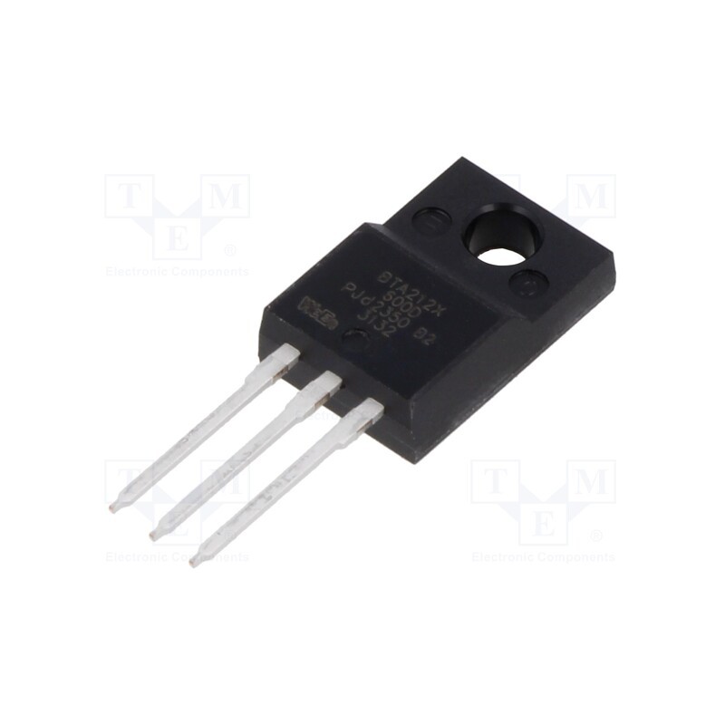 1 pcs x WeEn Semiconductors - BTA212X-600D,127 - Triac, 600V, 12A, TO220FP, Igt: 5mA, Ifsm: 95A, 3Q,Hi-Com