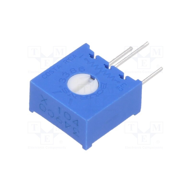 1 pcs x BOURNS - 3386X-1-104LF - Potentiometer: mounting, single turn,vertical, 100kΩ, 500mW, ±10%