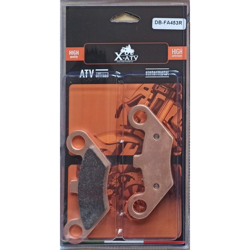 Sintermetal brake pads cf moto linhai fa453r 9010 0808a0