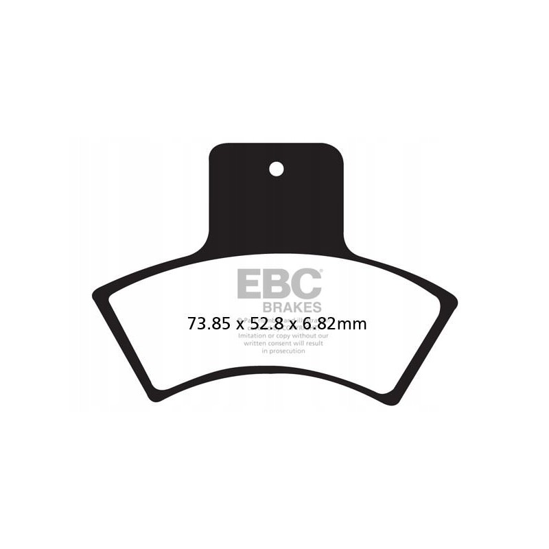 Brake pads ebc fa270tt set for 1 disc