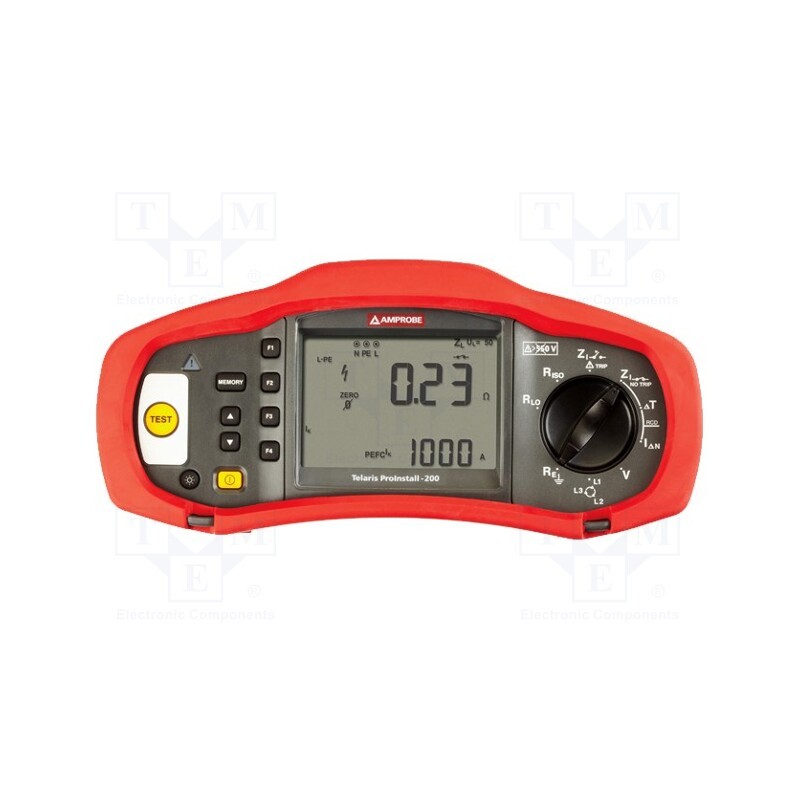 1 pcs x BEHA-AMPROBE - TELARIS PROINSTALL-200-EUR - Meter: appliance meter, LCD, Earthing R range: 200Ω,2kΩ, IP40