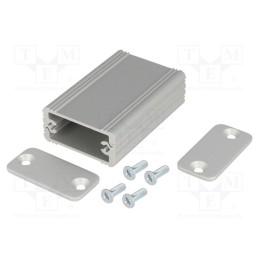 1 pcs x FISCHER ELEKTRONIK - AKG 33 16 50 ME - Enclosure: with panel, AKG, X: 33mm, Y: 50mm, Z: 16mm, aluminium, grey