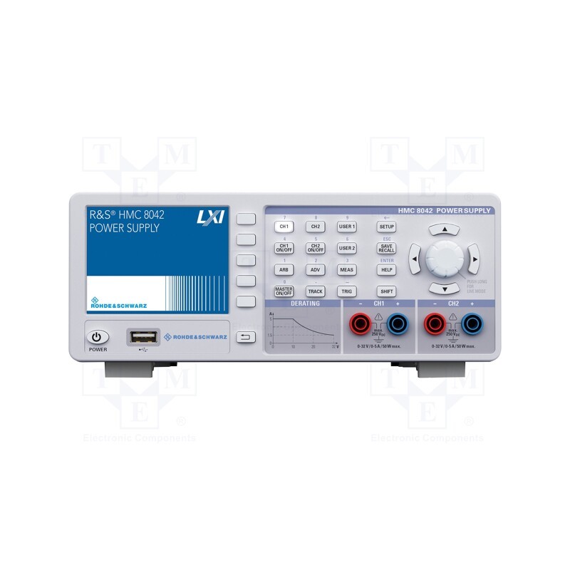 1 pcs x ROHDE & SCHWARZ - HMC8042 - Power supply: programmable laboratory, Ch: 2, 0÷32VDC, 0÷5A, 0÷5A