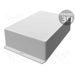 1 pcs x HAMMOND - 1591XXFSFLBK - Enclosure: multipurpose, X: 150mm, Y: 221mm, Z: 63mm, 1591XXS, ABS