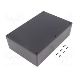 1 pcs x HAMMOND - 1591XXFSBK - Enclosure: multipurpose, X: 150mm, Y: 221mm, Z: 63mm, 1591XXS, ABS