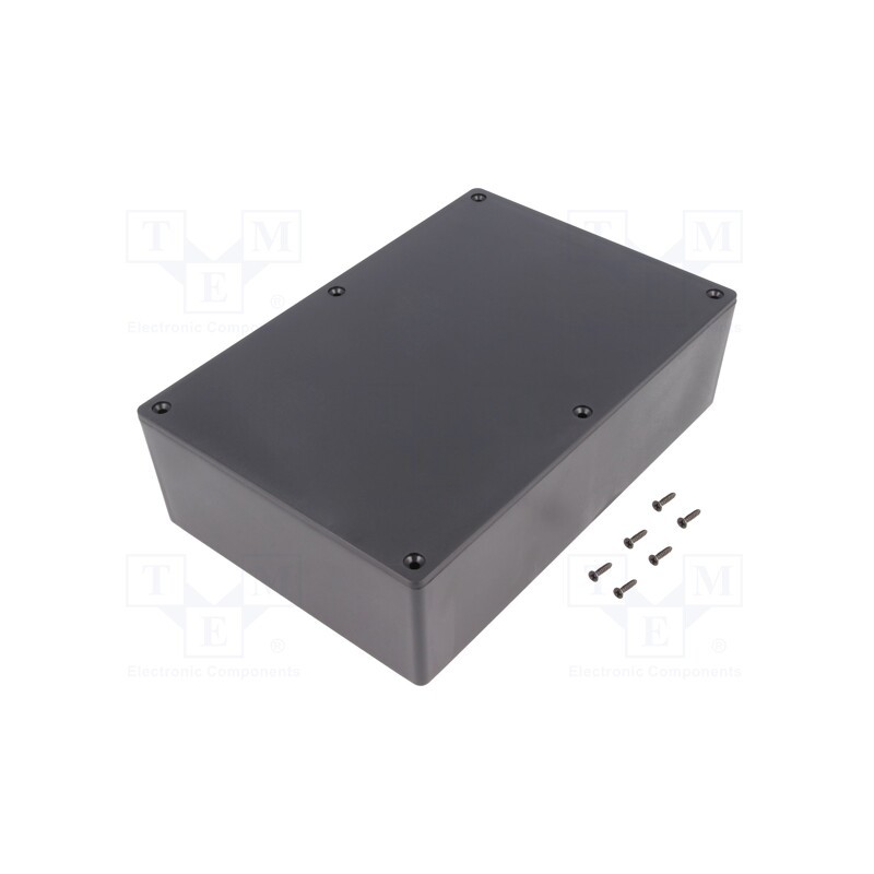 1 pcs x HAMMOND - 1591XXFSBK - Enclosure: multipurpose, X: 150mm, Y: 221mm, Z: 63mm, 1591XXS, ABS