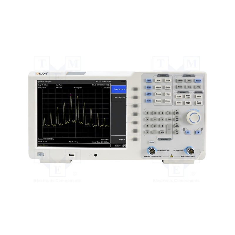 1 pcs x OWON - XSA1015-TG - Spectrum analyzer, 9kHz÷1.5GHz, LAN,USB device,USB Host,VGA