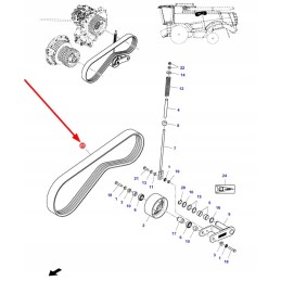 Acw0365210 V-belt for hydrostatic pump drive