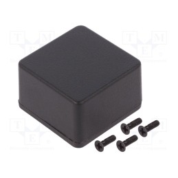 1 pcs x HAMMOND - 1590MMBK - Enclosure: multipurpose, X: 50mm, Y: 50mm, Z: 31mm, 1590, aluminium