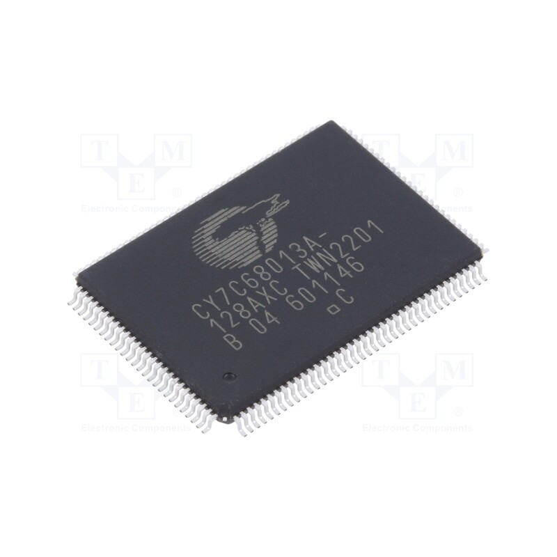 1 pcs x INFINEON (CYPRESS) - CY7C68013A-128AXC - IC: microcontroller 8051, Interface: 16bit,8bit,I2C,USB 2.0