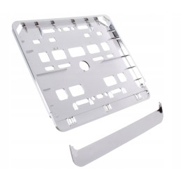Quad ATV Motorcycle License Plate Frame Chrome