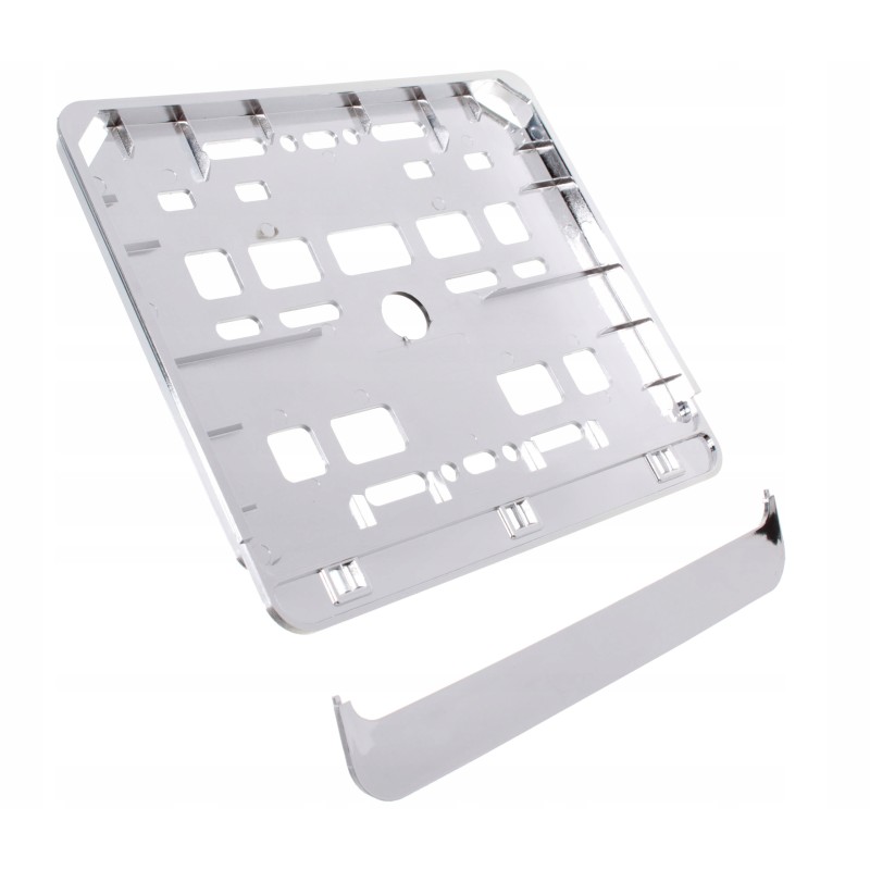 Quad ATV Motorcycle License Plate Frame Chrome