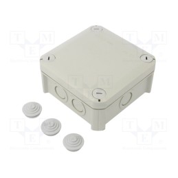 1 pcs x OBO BETTERMANN - T 60 M20 - Enclosure: junction box, X: 114mm, Y: 114mm, Z: 58mm, IP67