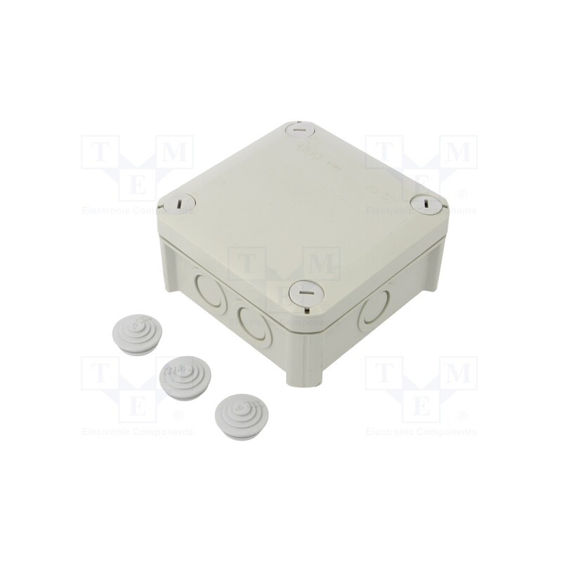 1 pcs x OBO BETTERMANN - T 60 M20 - Enclosure: junction box, X: 114mm, Y: 114mm, Z: 58mm, IP67