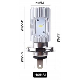 LED bulb h4 hs1 motor scooter motorcycle 1400 lm
