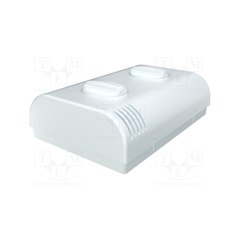 1 pcs x ITALTRONIC - 61.6053103 - Enclosure: wall mounting, X: 80mm, Y: 120mm, Z: 33.2mm, ABS, white