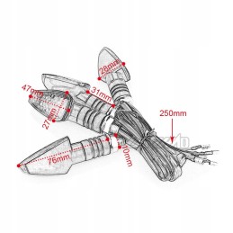 4x LED turn signal motorcycle scooter quad cross
