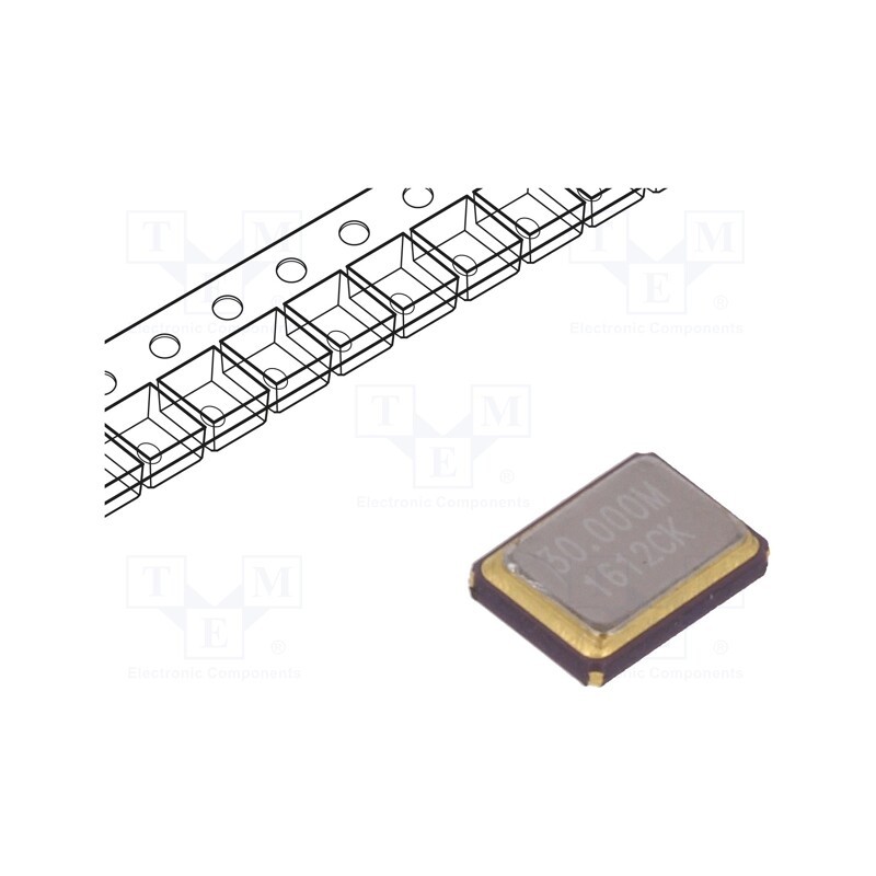 1 pcs x IQD FREQUENCY PRODUCTS - LFXTAL035269CUTT - Resonator: quartz, 30MHz, ±50ppm, 16pF, SMD, 3.4x2.7x0.8mm