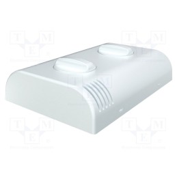 1 pcs x ITALTRONIC - 61.6053 - Enclosure: wall mounting, X: 80mm, Y: 120mm, Z: 33.2mm, ABS, white