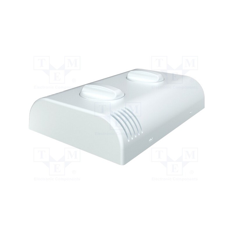 1 pcs x ITALTRONIC - 61.6053 - Enclosure: wall mounting, X: 80mm, Y: 120mm, Z: 33.2mm, ABS, white