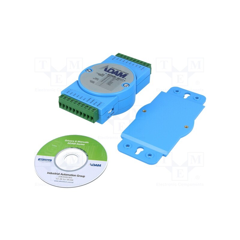 1 pcs x ADVANTECH - ADAM-4017+-F - Analog input, Number of ports: 1, 10÷30VDC, supports Modbus RTU