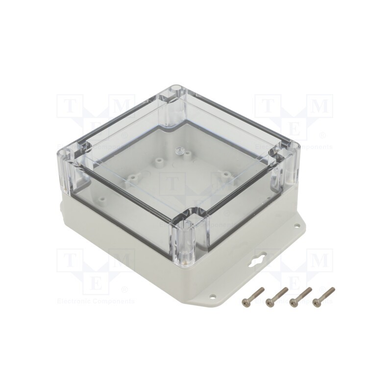 1 pcs x KRADEX - ZP120.120.75SJP TM ABS-PC - Enclosure: multipurpose, X: 120mm, Y: 120mm, Z: 75mm, ZP, ABS, IP67