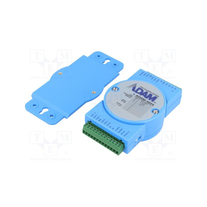 1 pcs x ADVANTECH - ADAM-4024-B1E - Analog output, Number of ports: 1, 10÷30VDC, supports Modbus RTU