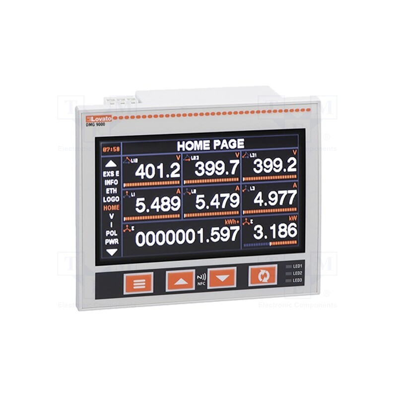 1 pcs x LOVATO ELECTRIC - DMG8000 - Meter: network parameters, on panel, digital,mounting, Iin: 1A,5A
