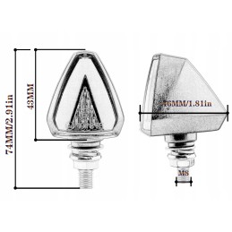 2x turn signal motor LED stop light homologation