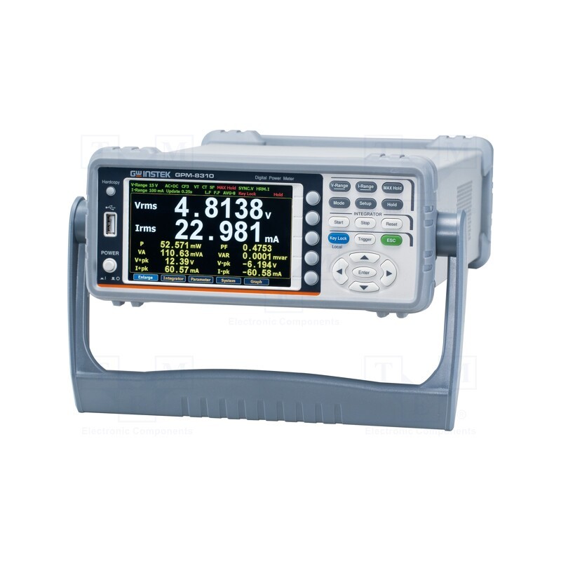 1 pcs x GW INSTEK - GPM-8310 - Meter: power, LCD TFT 5', True RMS, 30A, 600V, 30VA, 100÷240VAC