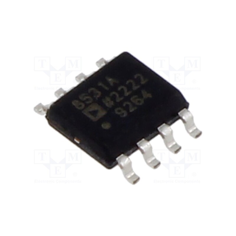 1 pcs x Analog Devices - AD8531ARZ - IC: operational amplifier, 3MHz, Ch: 1, SO8, ±1.35÷3VDC,2.7÷6VDC