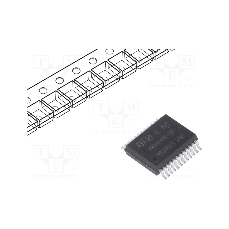 1 pcs x STMicroelectronics - VNI4140K-32 - IC: power switch, high-side, 1A, Ch: 4, SMD, PowerSSO24,