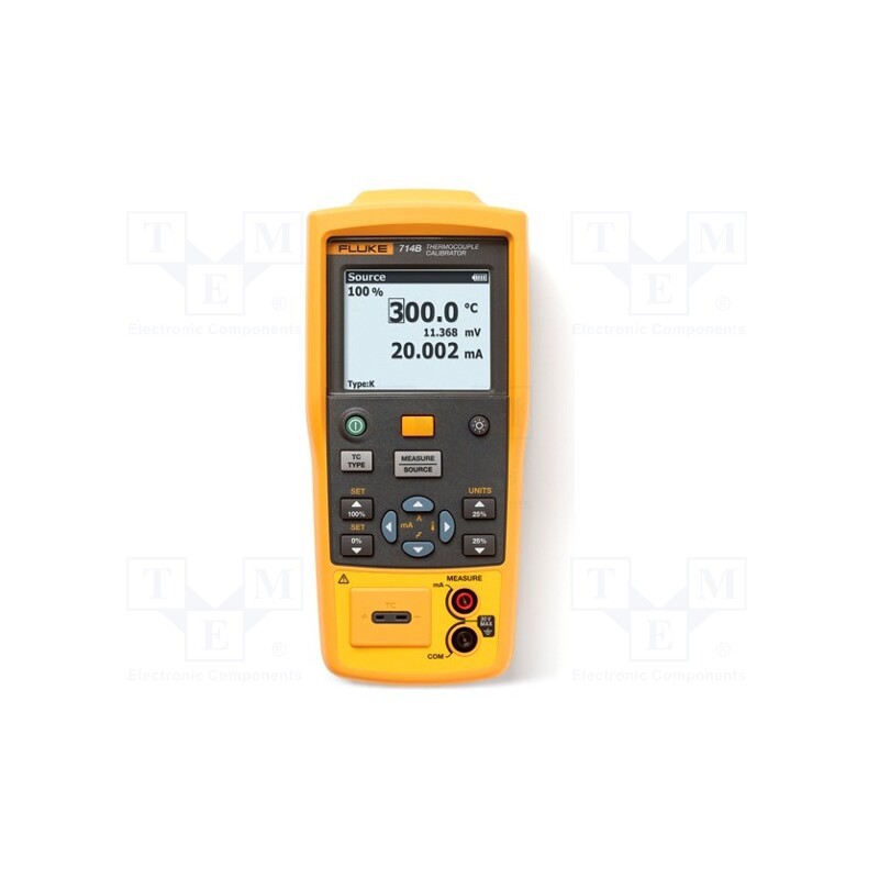 1 pcs x FLUKE - - - Meter: calibrator, thermocouple, VDC: -10÷75mV, I DC: 0÷24mA